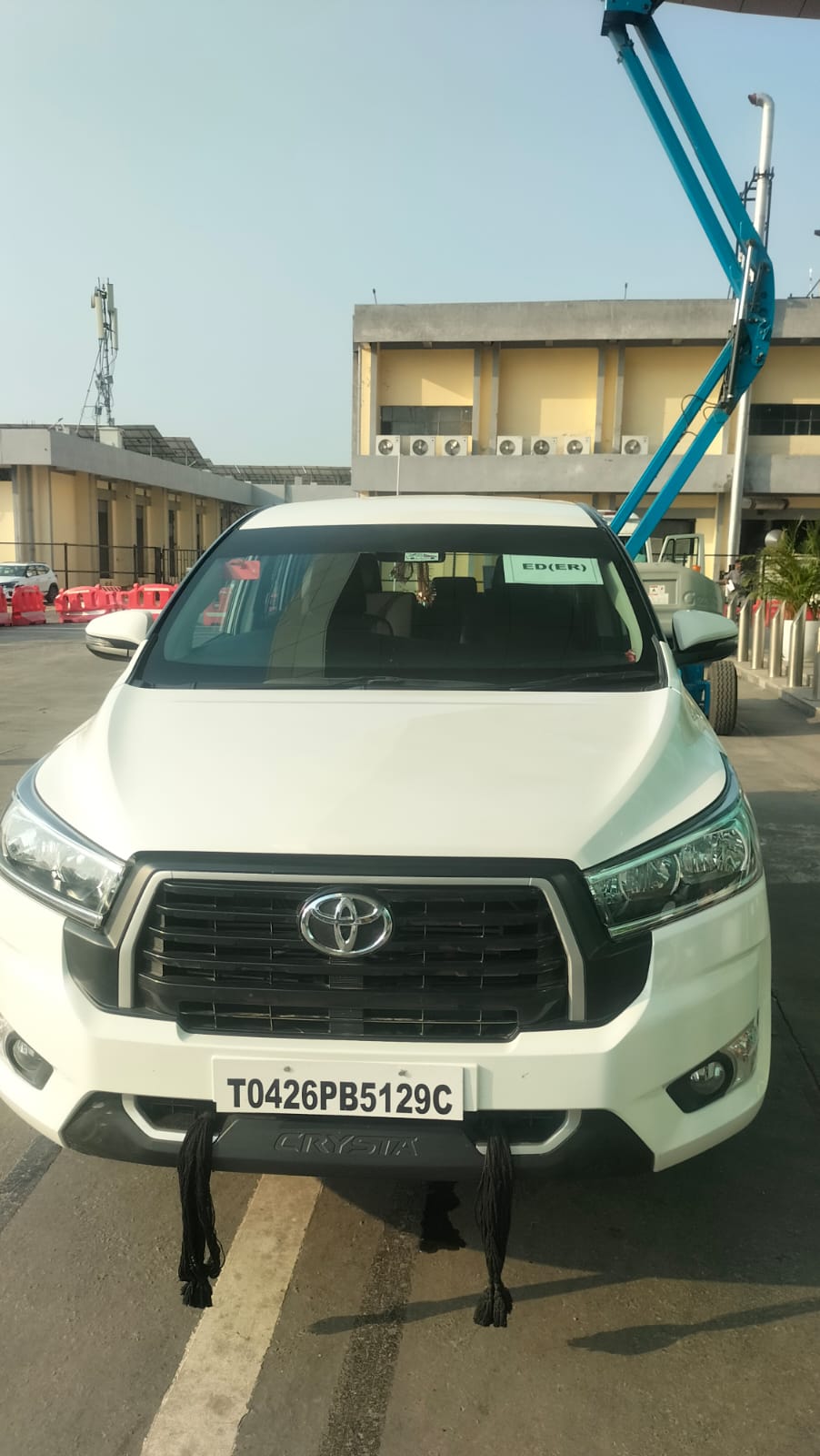 A premium car on the road